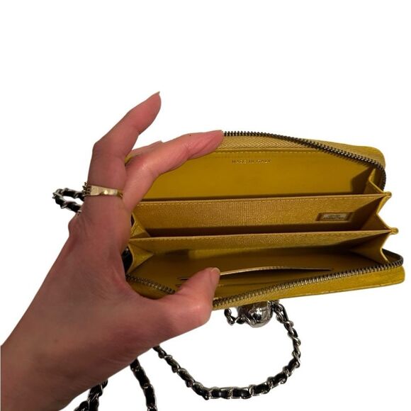 CHANEL Yellow Quilted Wristlet - Picture 15 of 16